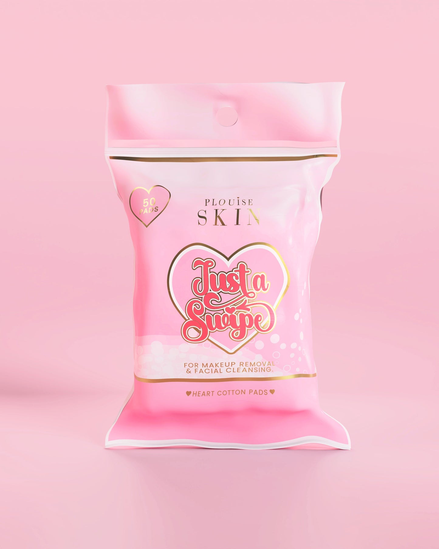 Just A Swipe Heart-Shaped Cotton Pads
