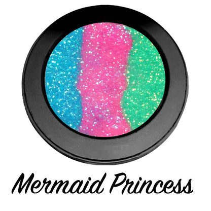 Inked Doll Cosmetics - *MERMAID PRINCESS !* Iridescent Glitter Pressed Single!