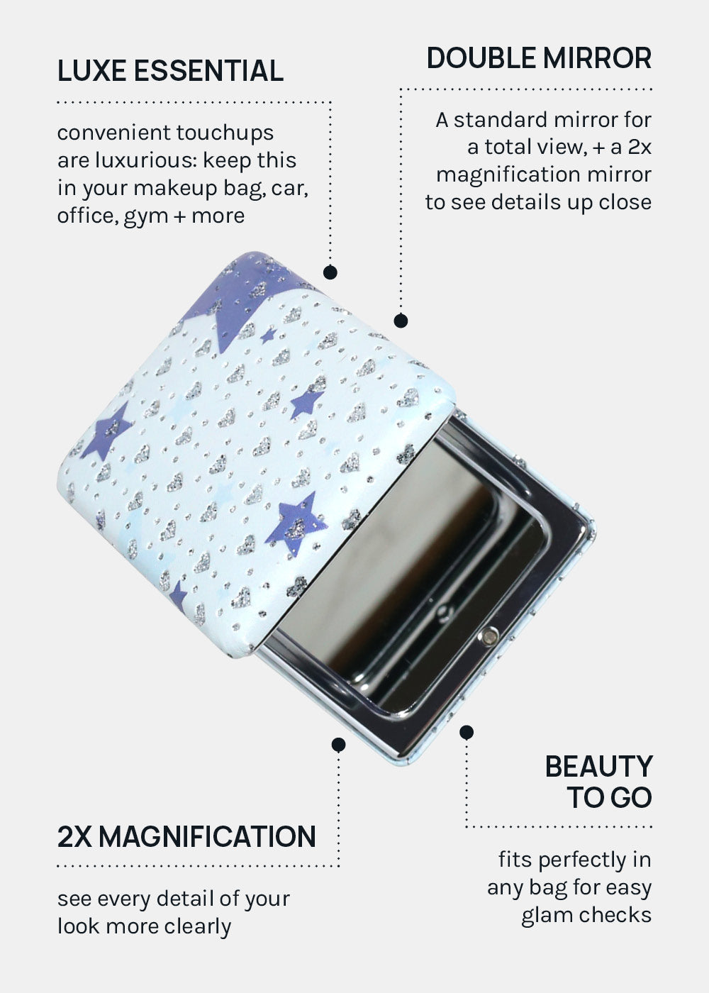 AOA Pro Double-Sided Compact Mirror – Starry