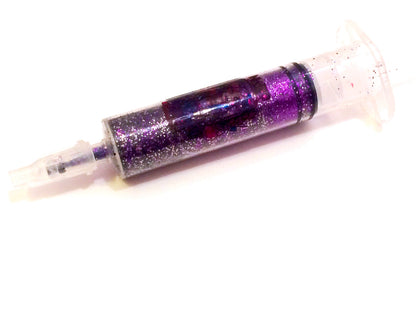 Inked Doll Cosmetics - PURPLE DAHLIA GlamDoll Glitter Syringe