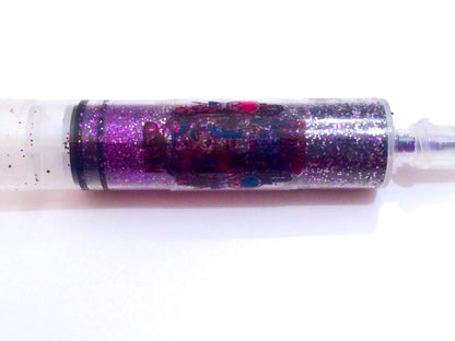 Inked Doll Cosmetics - PURPLE DAHLIA GlamDoll Glitter Syringe