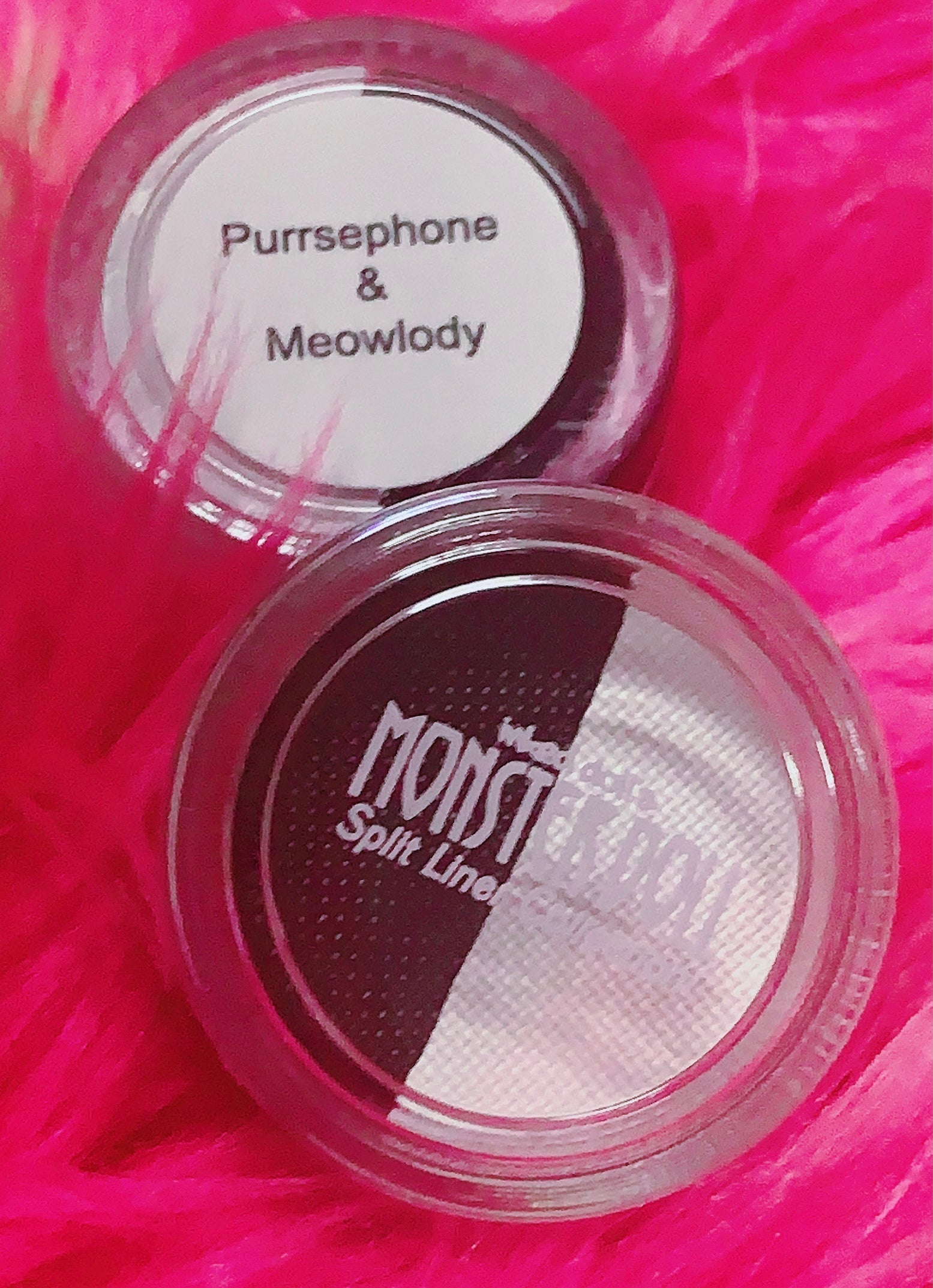 Inked Doll Cosmetics - (HUGE!) Monster Doll PURRSEPHONE & MEOWLODY *UV Neon Pastel* SPLIT LINER/FACE/BODY PAINT