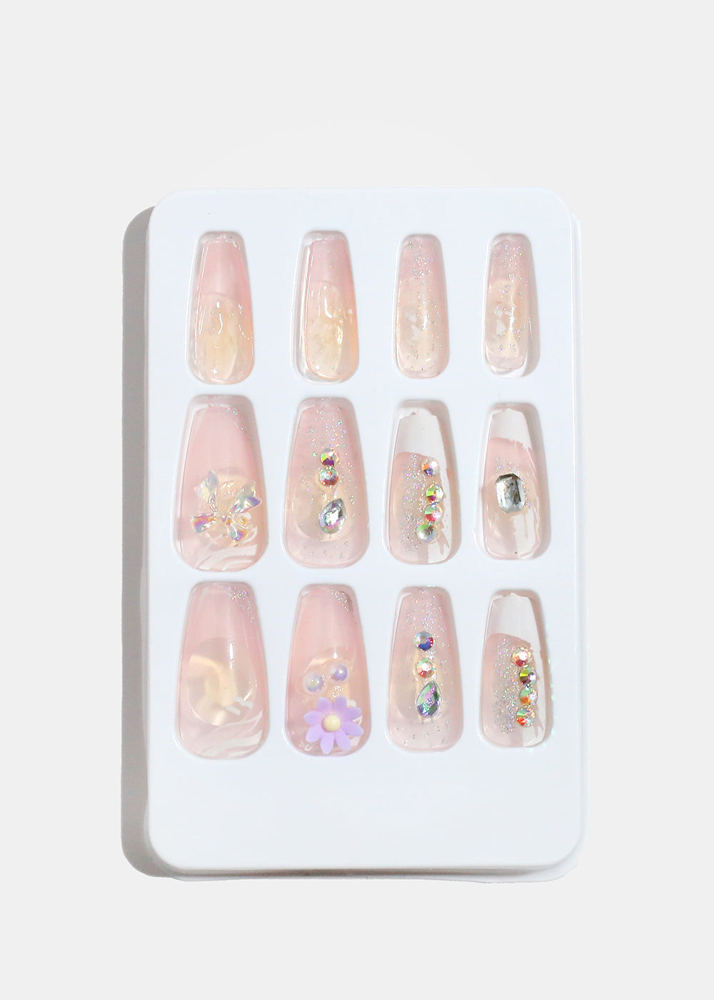 AOA Studio Blush Garden 5D Pre-Glued Press-On Nails