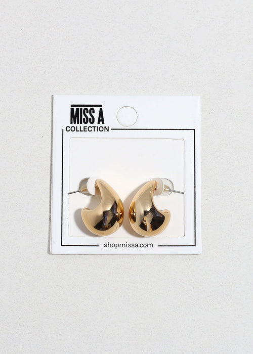 Crescent Puff Earrings