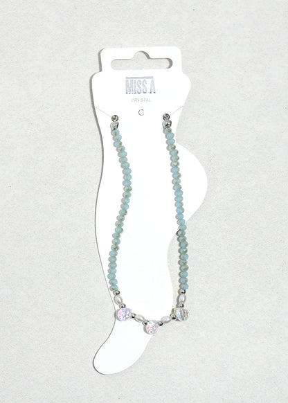 Crystal Glow Beaded Anklet
