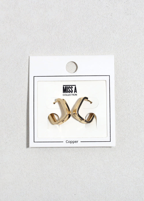 Contour Huggie Earrings