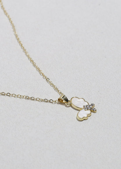 Flutter Gleam Butterfly Necklace