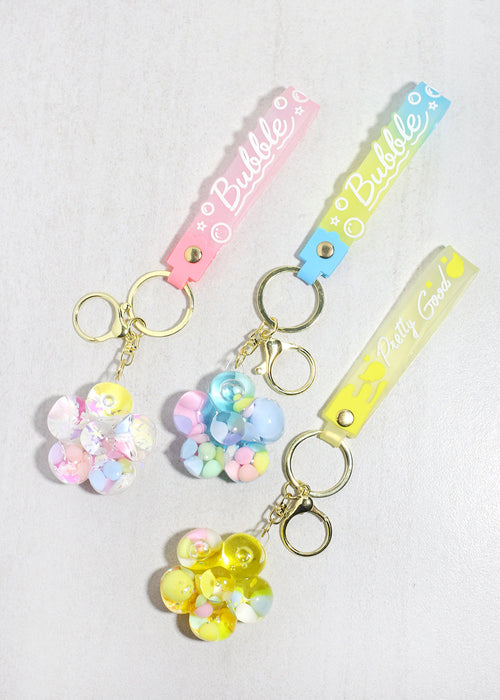 Bubble Bloom Bag Charm Keychain