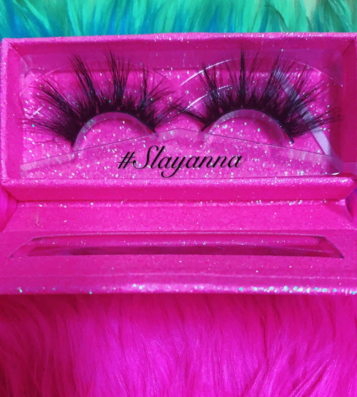 Inked Doll Cosmetics - #SLAYANNA 5D DreamDoll-LUXE Lash *PINK GLITTER* Glam MAGNET Case