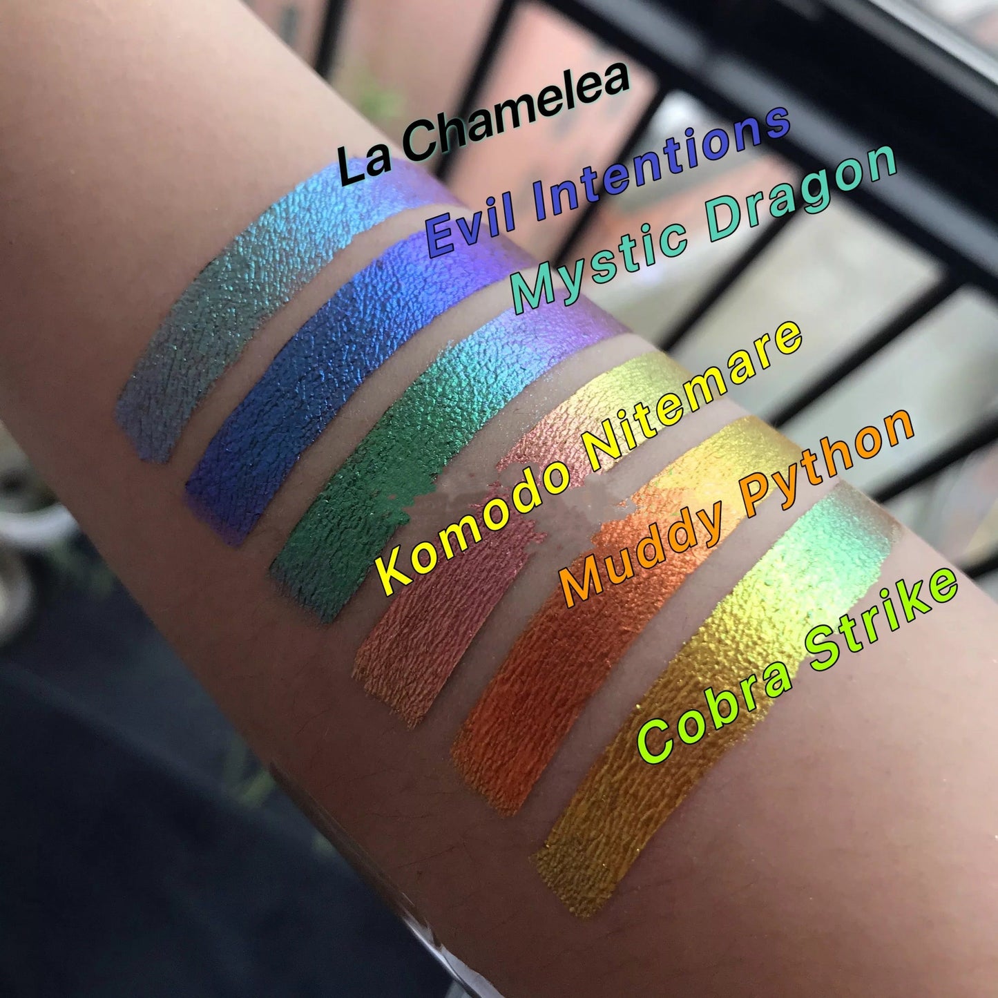 Inked Doll Cosmetics - "LA CHAMELEA" Deadly Venom LIQUID LAVA Effect Pigments