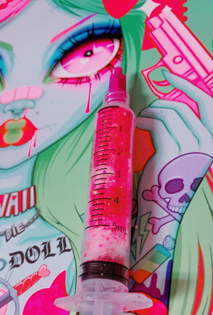 Inked Doll Cosmetics - ELECTRIC LOVE GlamDoll Glitter Syringe