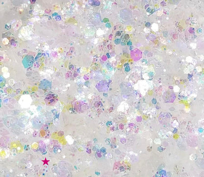 Inked Doll Cosmetics - UNICORN TRIP Chunky (Rainbow) Iridescent Glamdoll Glitter