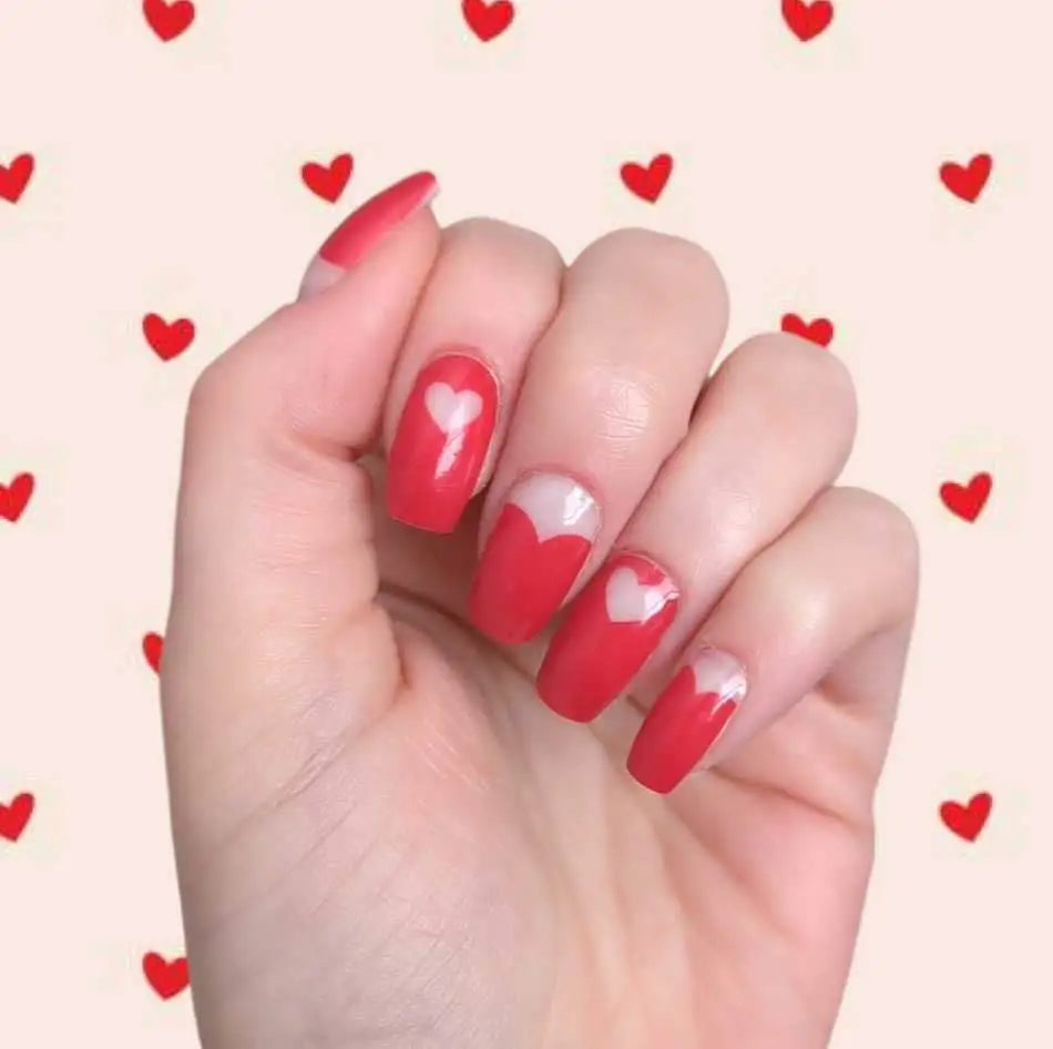 Candied Nails - Red Valentine Heart