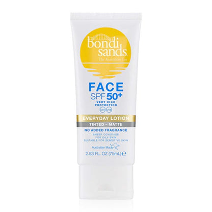 Bondi Sands Face SPF 50+ Everyday Lotion Tinted - Matte Sunscreen Lotion