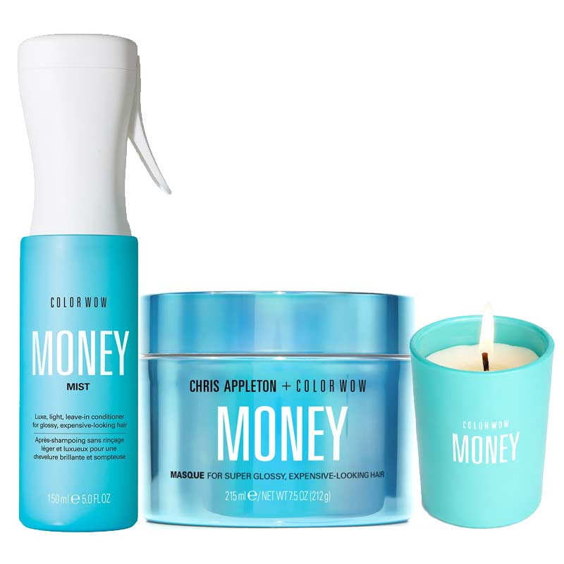Color Wow Money Trio - Money Mask, Money Mist & FREE Candle