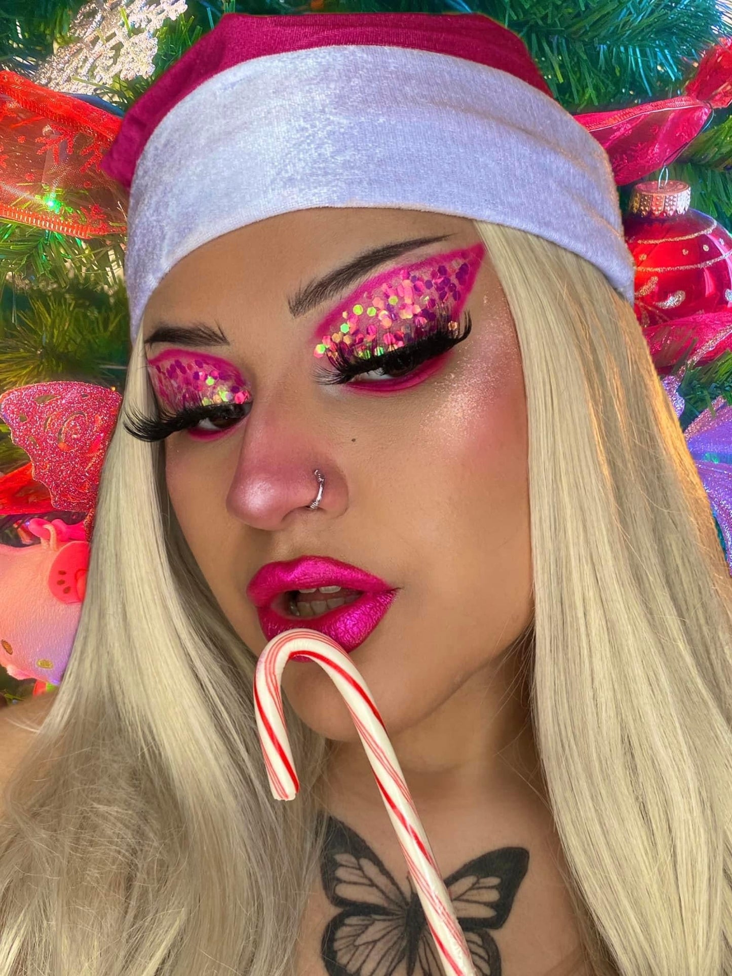 Inked Doll Cosmetics - ELECTRIC BARBIE *UV* Chunky Glamdoll Glitter Mix