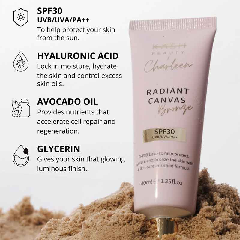 KASH Beauty x Charleen Radiant Canvas Bronze Primer SPF 30