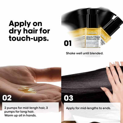 L'Oréal Professionnel Absolut Repair Molecular Bi-Phase Oil For Damaged Hair