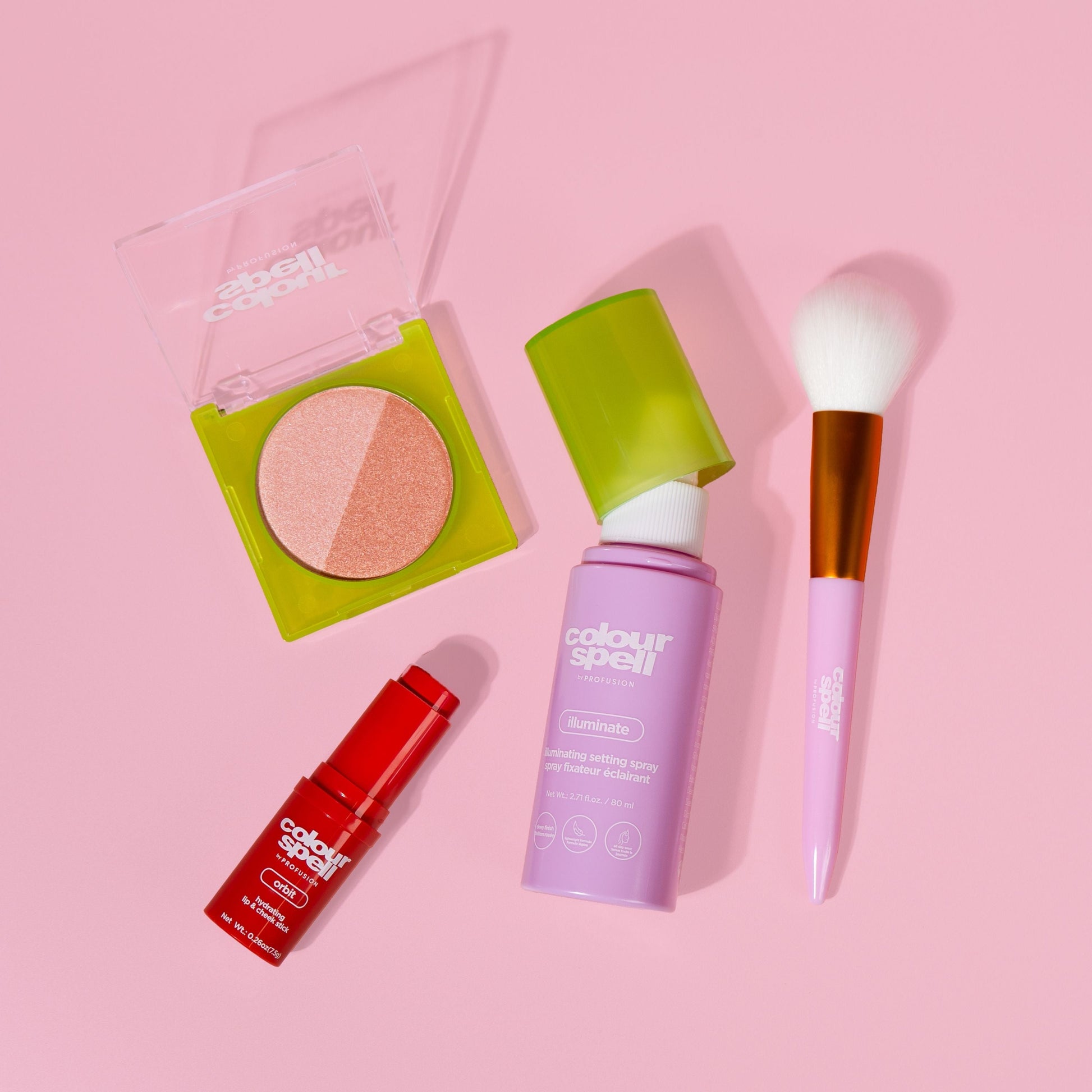 ColourSpell - Clean Girl Collection- Highlight, Setting, Blush and Brush