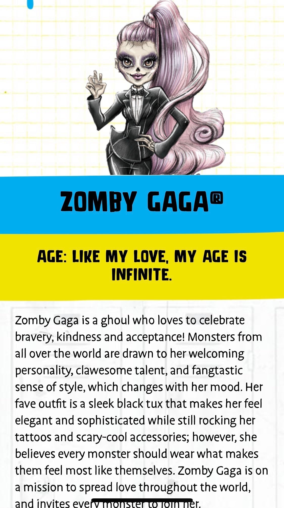 Inked Doll Cosmetics - (HUGE!) Monster Doll ZOMBY GAGA *UV Neon Pastel* SPLIT LINER/ FACE/ BODY PAINT